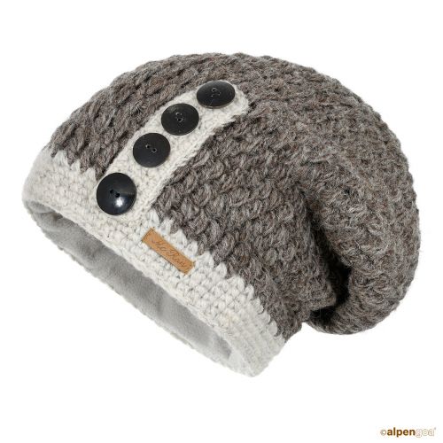 Wollmütze Juno Naturbraun